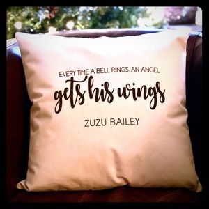“It’s a Wonderful Life” 🔔 Throw Pillow